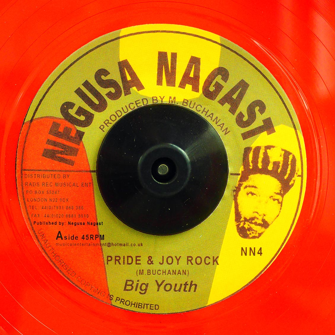 Big Youth - Pride & Joy Rock / Version (rhythm: "Shame & Pride") (orange vinyl) product cover