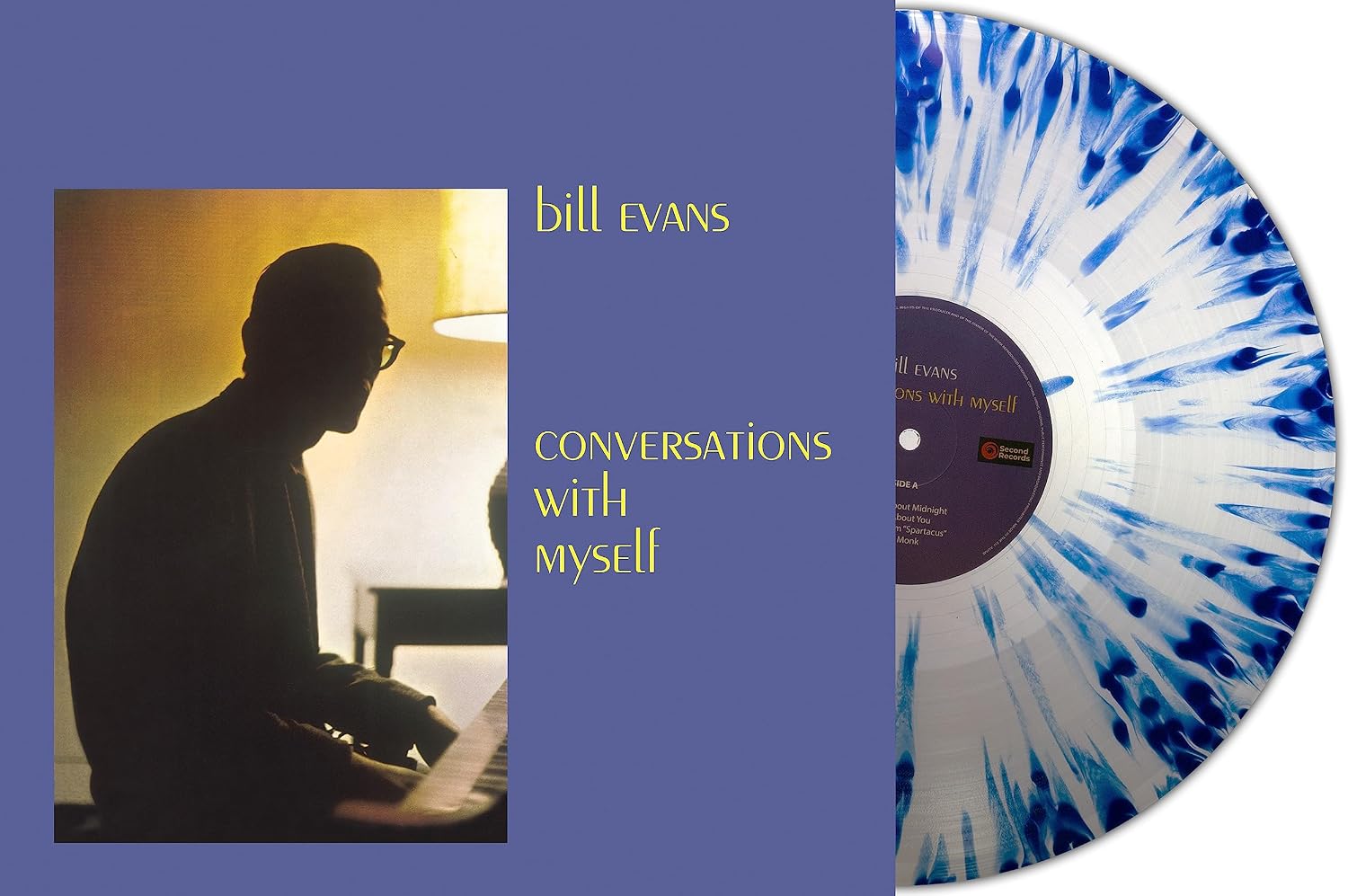 BILL EVANS - Conversations With Myself (Clear/Blue Splatter Vinyl) LP product cover