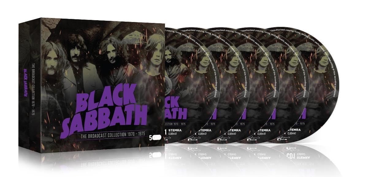 Black Sabbath – The Broadcast Collection 1970 - 1975 - Compilation Album (5 CD Set) product cover