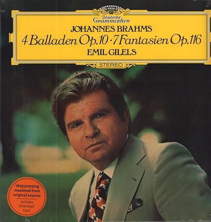 Brahms / Gilels,Emil - 4 Ballades 7 Fantasias - Classical - Vinyl product cover
