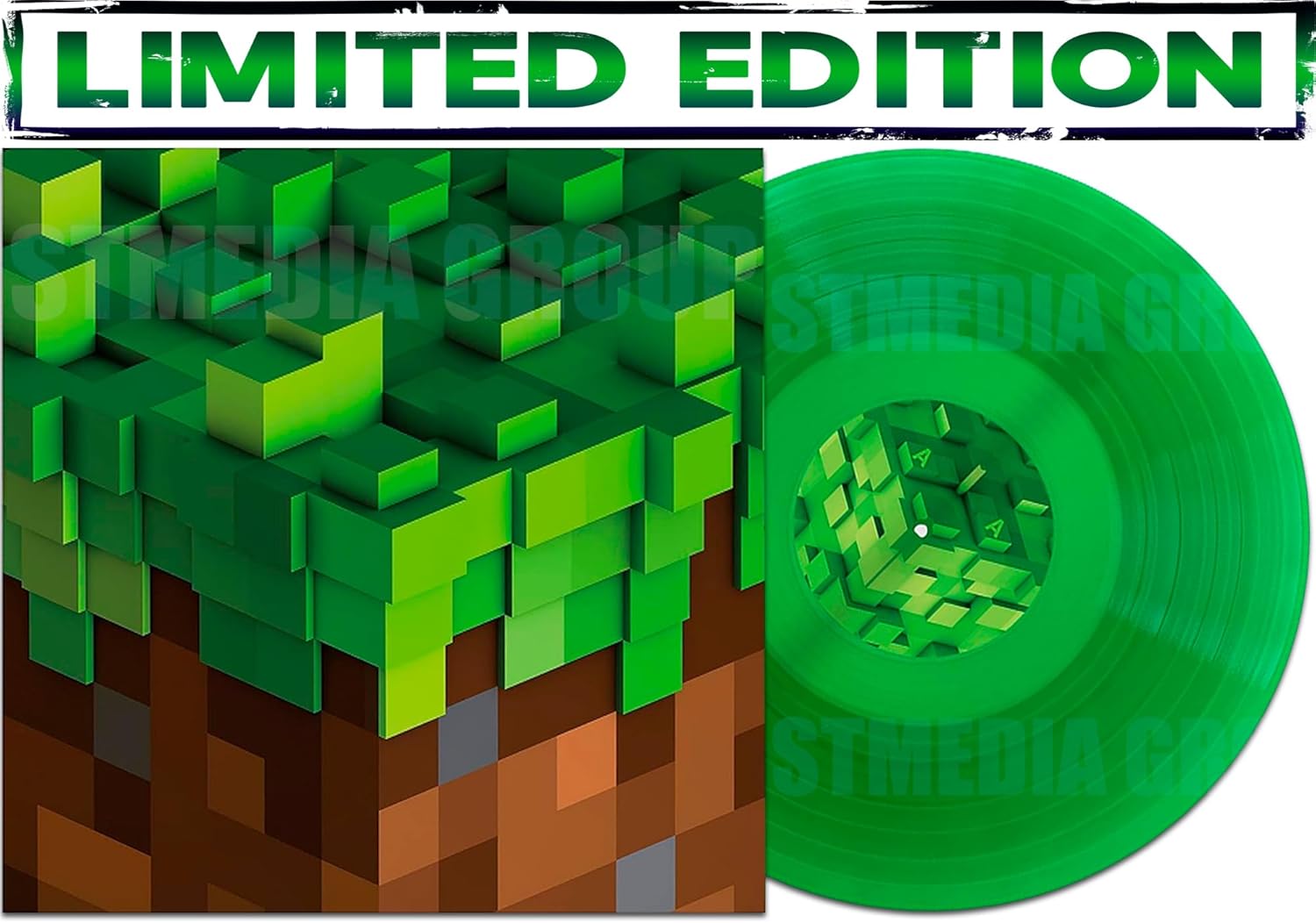 C418 - Minecraft Volume Alpha (Transparent Green Vinyl) - Music & Performance product cover
