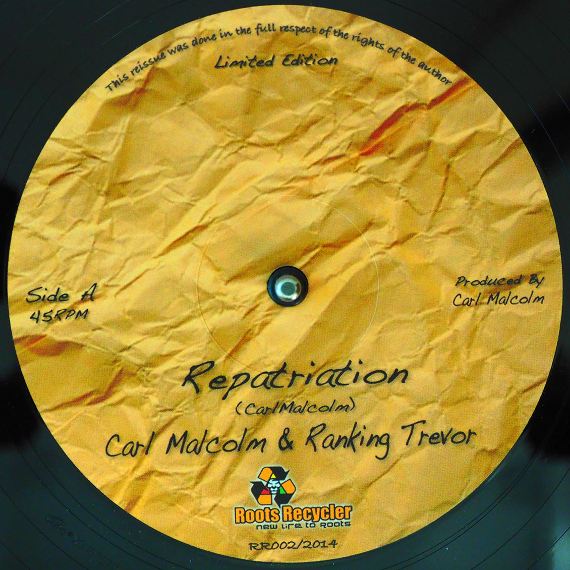 Carl Malcolm, Ranking Trevor - Repatriation (Extended Mix) / Carl Malcolm, Ranking Trevor - Take A Tip From Me (Extended…
