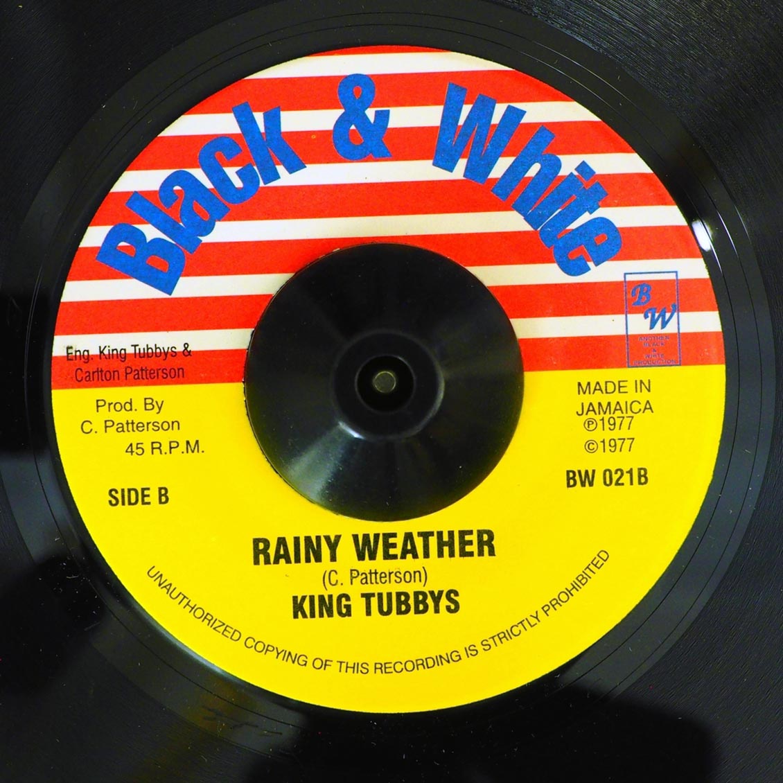 Carlton Patterson - It's Raining / King Tubby - Rainy Weather (rhythm: "It's Raining/Weatherman Skank") product image 2