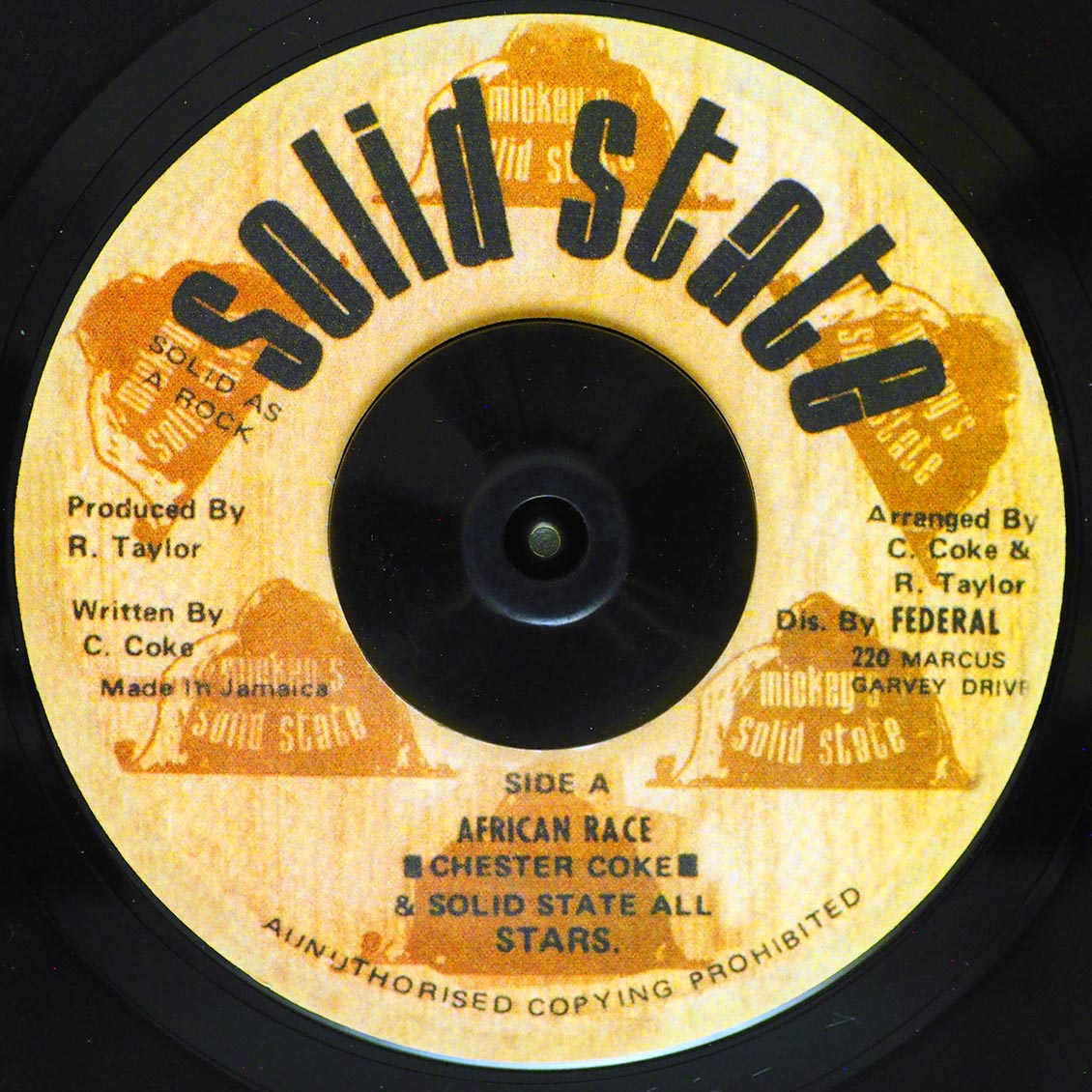 Chester Coke - African Race / Solid State All Stars - Version product cover