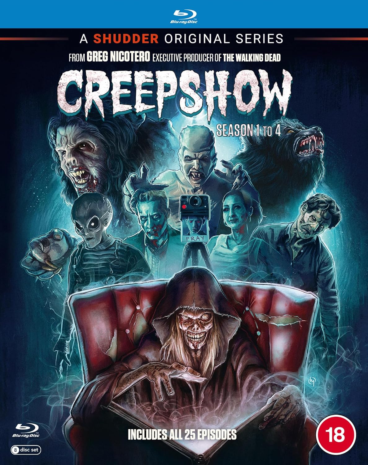 Creepshow: Complete Season 1-4 Collection (8-Disc Box Set) [Blu-ray] [Region Free] product cover