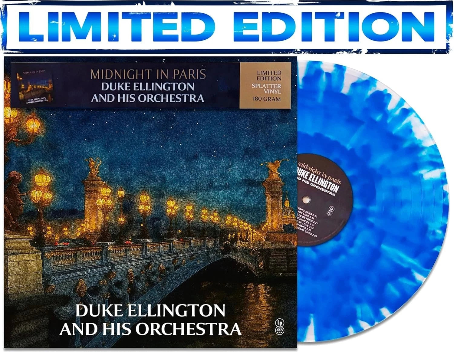 Duke Ellington and His Orchestra - Midnight in Paris - Limited Splatter Vinyl Edition product cover