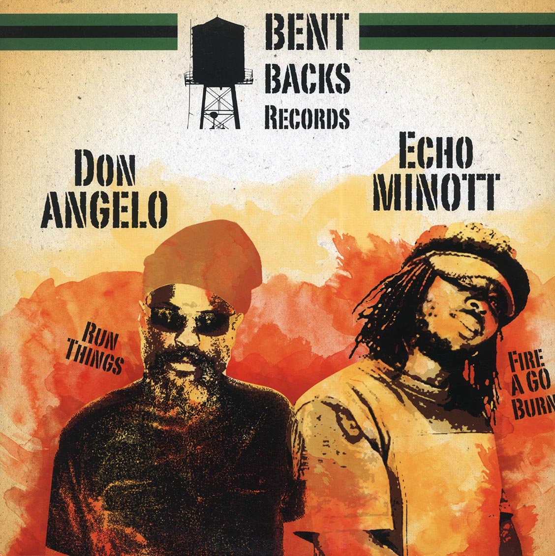 Echo Minott - Fire A Go Burn (Extended Mix) / Don Angelo - Run Things; Hypa - Mr. Bad Dub product cover