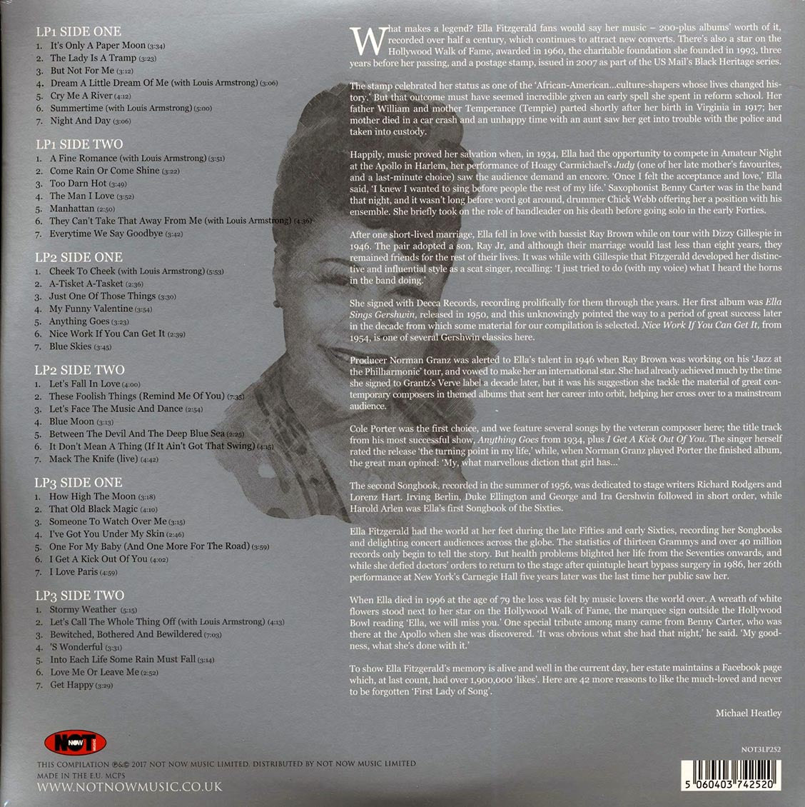 Ella Fitzgerald - The Platinum Collection (3xLP) (white vinyl) product image 2