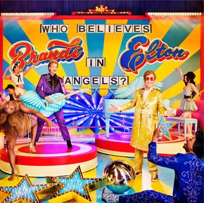 Elton John & Brandi Carlile Who Believes In Angels? (Indie Exclusive, Limited Edition, Pink & Orange Spiral Colored Vinyl)