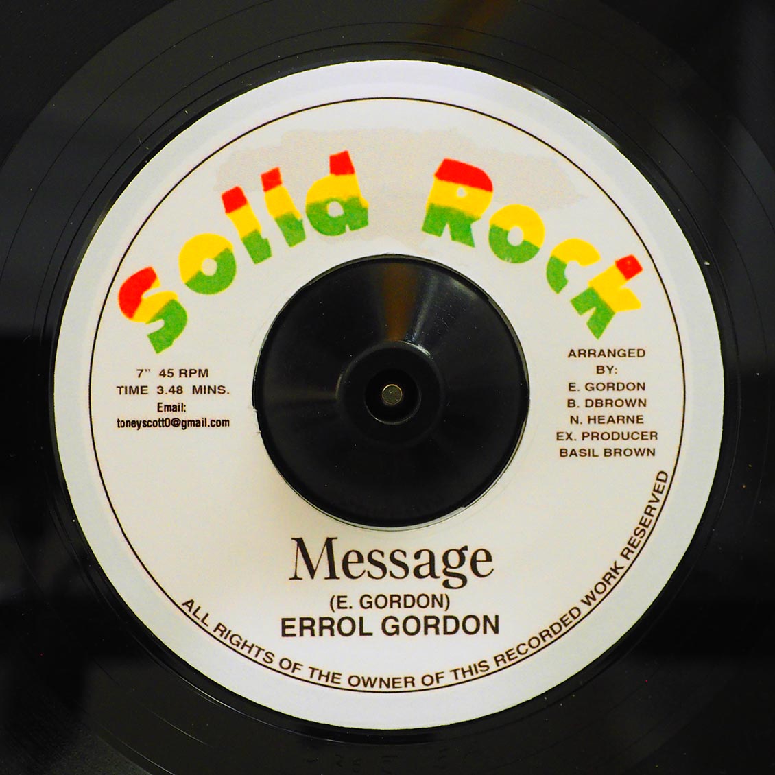 Errol Gordon - Message / Version product cover