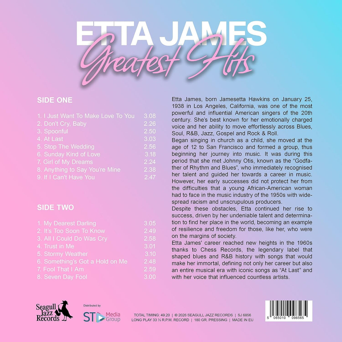 Etta James Vinyl - Greatest Hits - Limited Color Edition product image 4