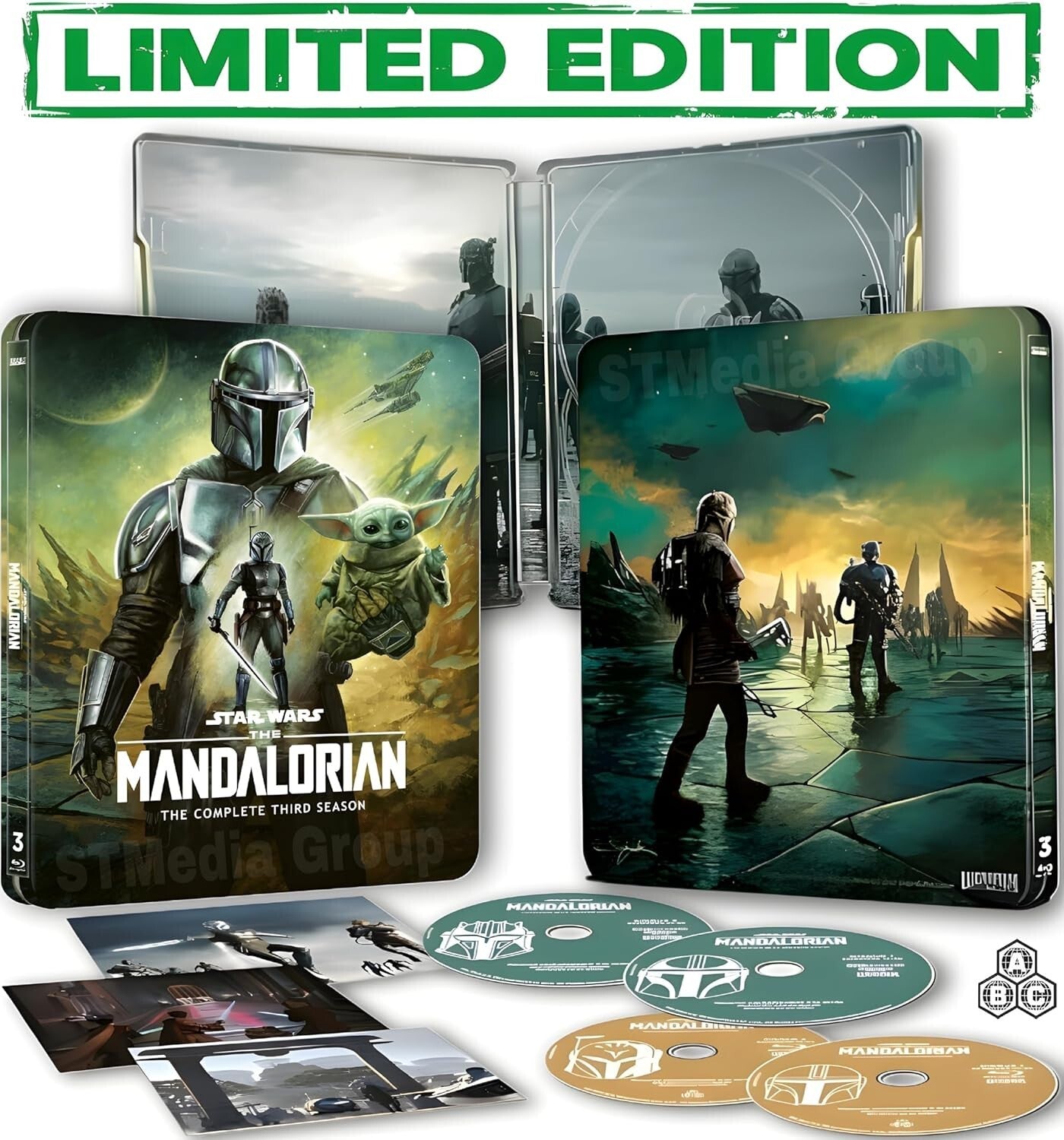 he Mandalorian: The Complete Third Season SteelBook 4K UHD + Blu-ray