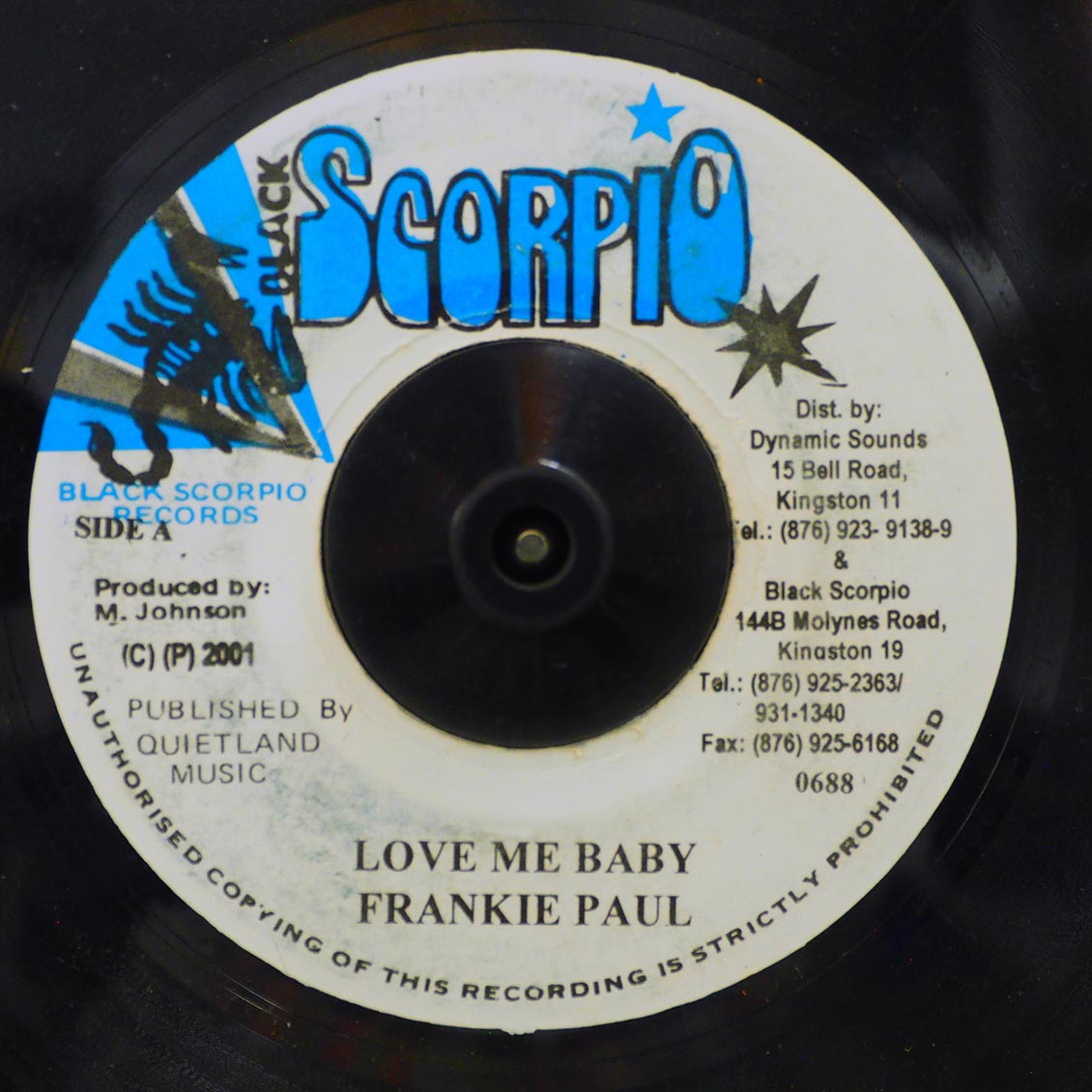 Frankie Paul - Love Me Baby / Version (rhythm: "Only Love") product cover