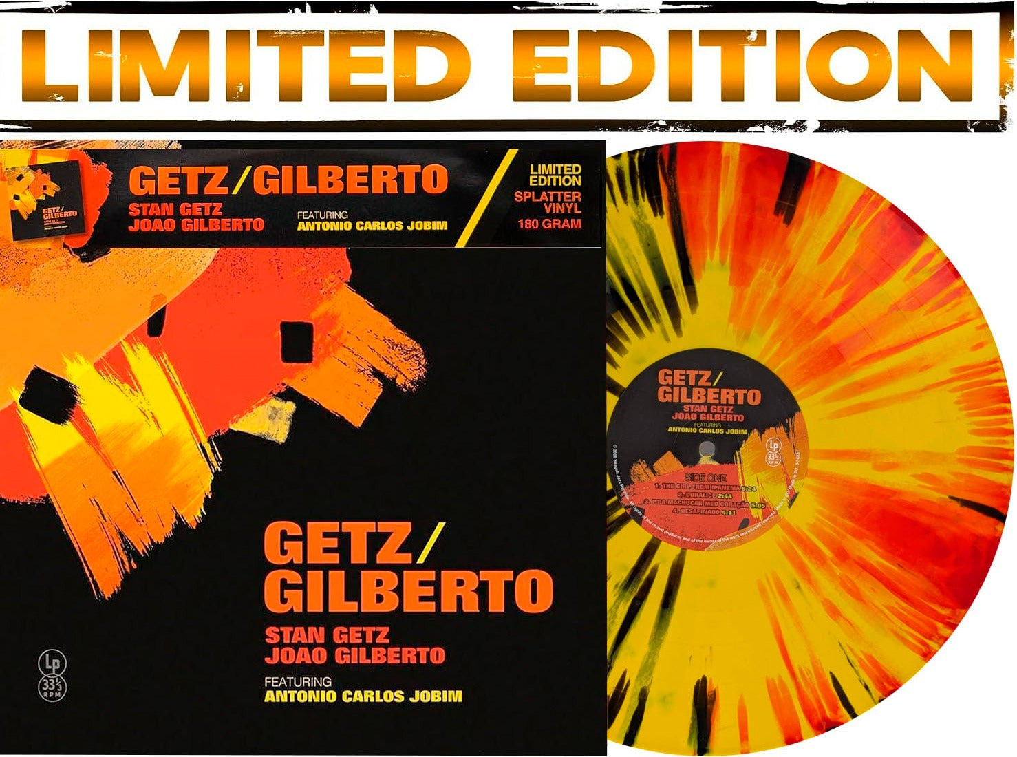 Getz / Gilberto By Stan Getz & João Gilberto [Limited Edition Colored Vinyl] [Vinyl LP Record] product cover