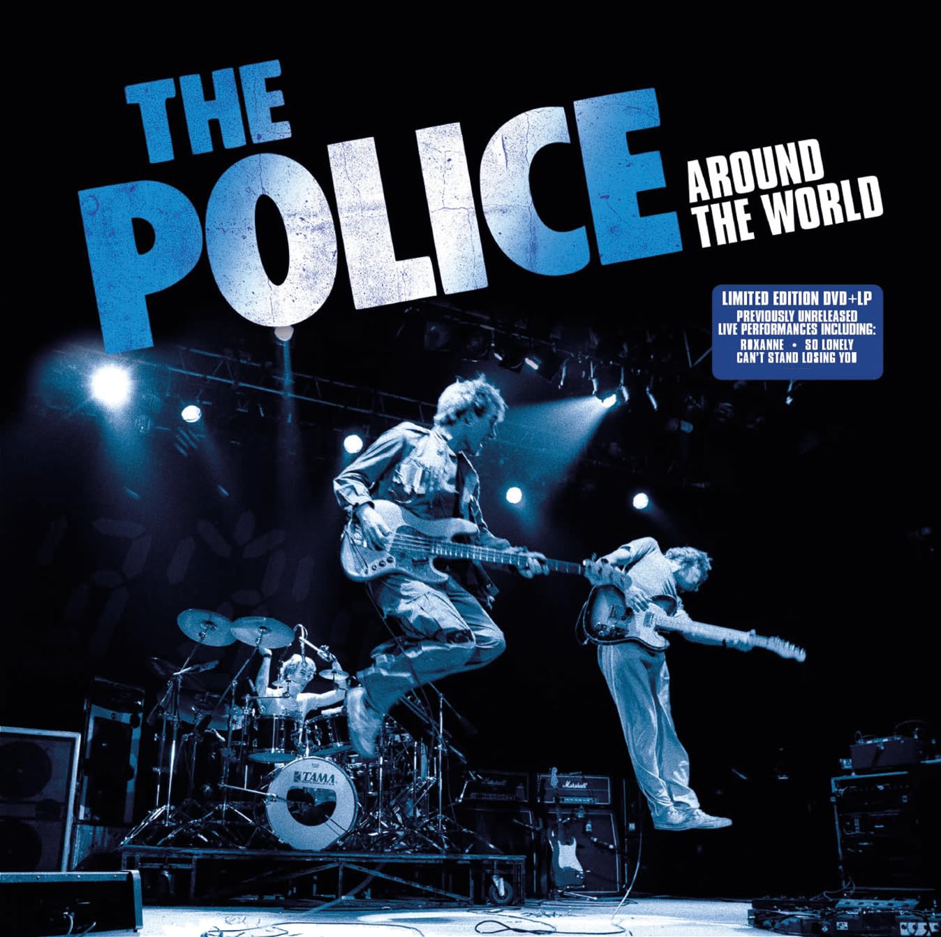GOLD vinyl LP + DVD the POLICE around the world LIVE limited SEALED product cover