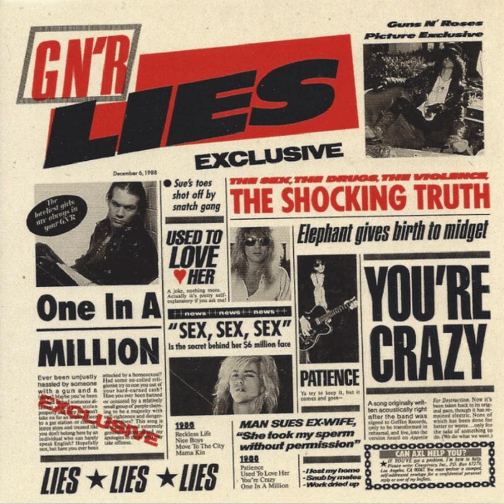 Guns N' Roses - G N R Lies - Music & Performance - CD product cover