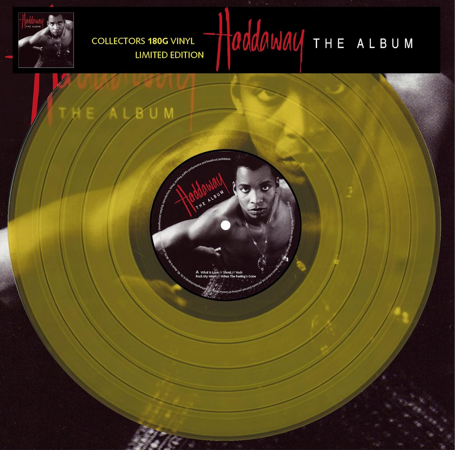 Haddaway The Album (Vinyl Record) 12" Album Coloured Vinyl product cover