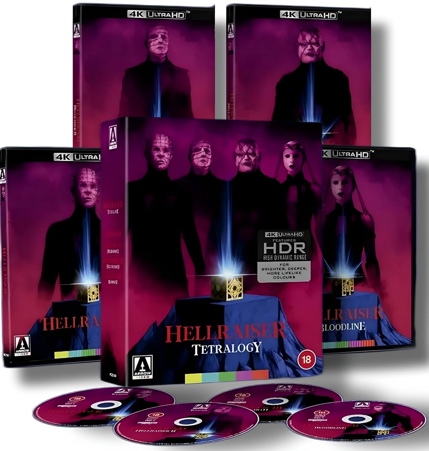 Hellraiser: Tetralogy 4K Ultra HD Blu-ray [Region Free] Special Edition product cover