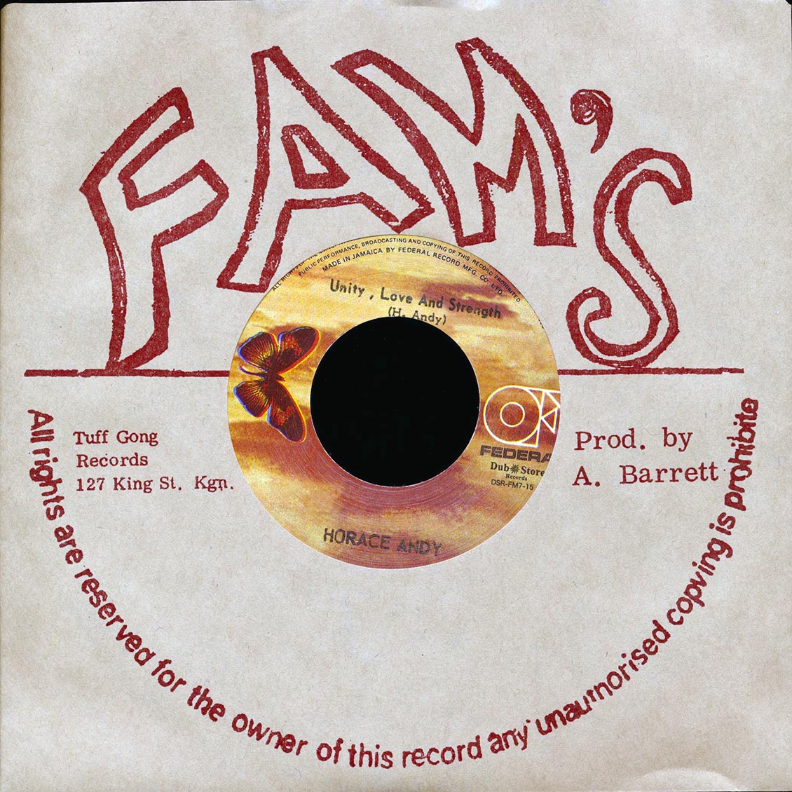 Horace Andy - Unity, Love & Strength / Horace Andy - I Stand Before You (Japan) (Japan press) product cover
