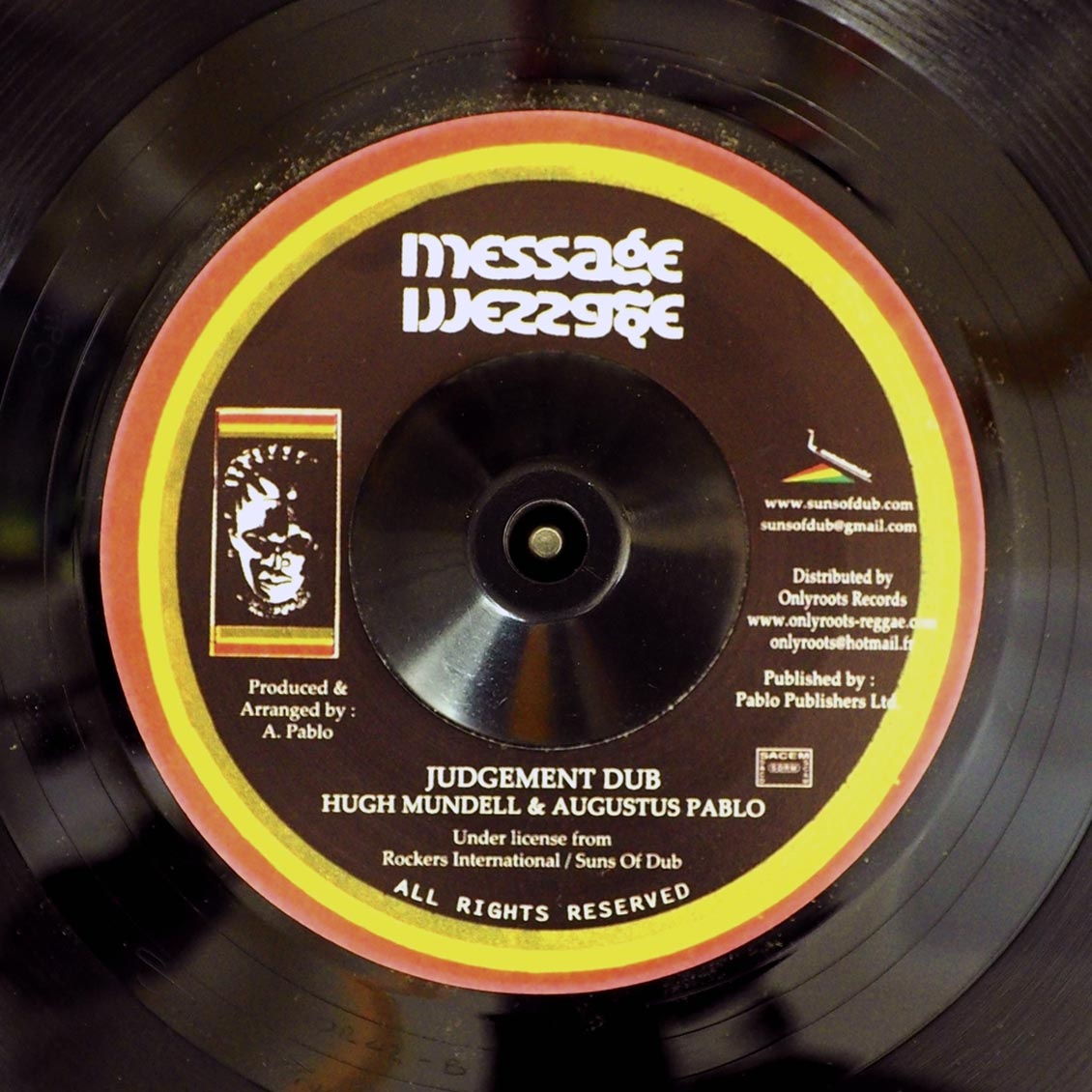 Hugh Mundell - Day Of Judgment / Augustus Pablo - Judgment Dub product image 2