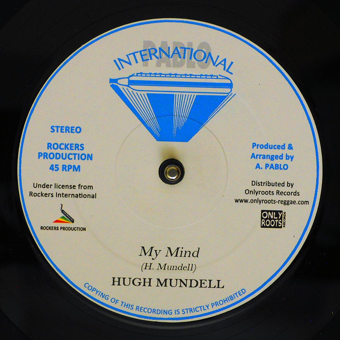 Hugh Mundell - My Mind / Rockers All Stars - Version product cover