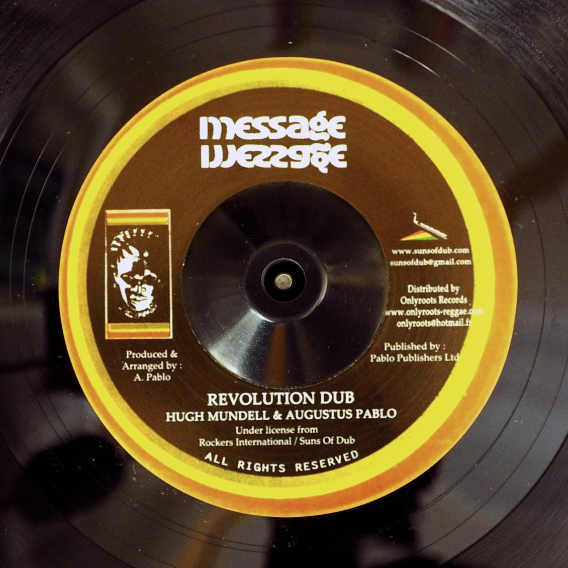 Hugh Mundell - Run Revolution A Come / Augustus Pablo - Revolution Dub product image 2