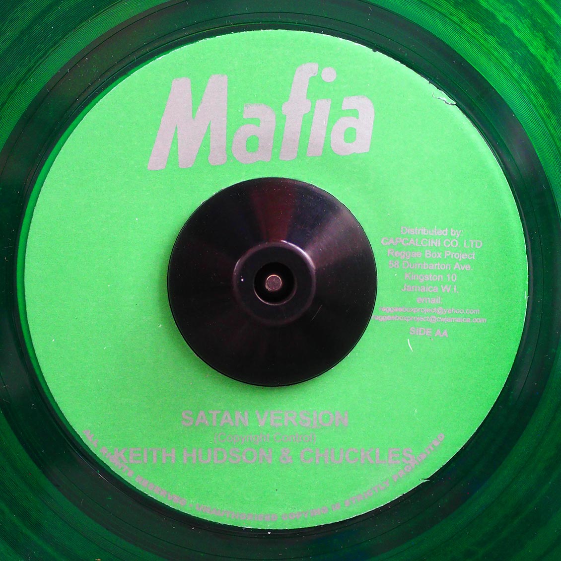 I Roy - Silver Platter / Keith Hudson, Chuckles - Satan Version (rhythm: "Satan Side") (green vinyl) product cover