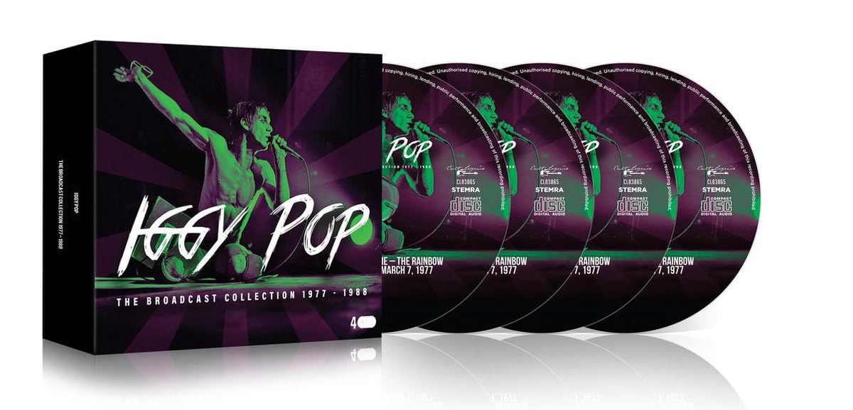 Iggy Pop – The Broadcast Collection 1977-1988 [4CD Box Set][Audio CD] product cover