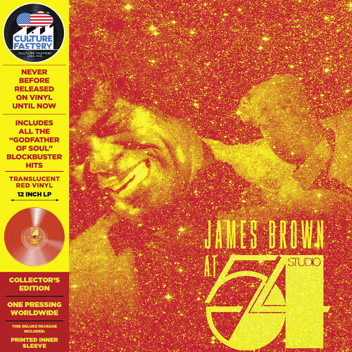 James Brown At Studio 54 New York City (Colored Vinyl, Deluxe Edition, Limited Edition, Red, Remastered)