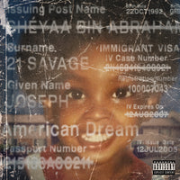 JID feat. 21 Savage and Baby Tate American Dream [Explicit Content] (150 Gram Vinyl) (2 Lp's)