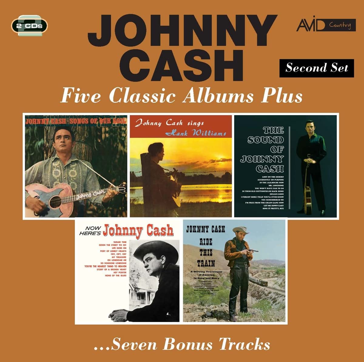 Johnny Cash: Five Classic Albums Plus (CD) NEW product cover