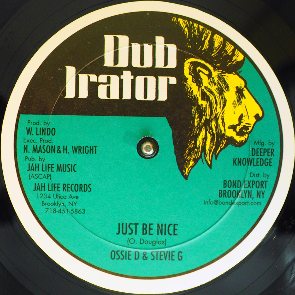 Jug Head - Words Of Love (Extended Mix) / Ossie D & Stevie G - Just Be Nice (Extended Mix) product image 2
