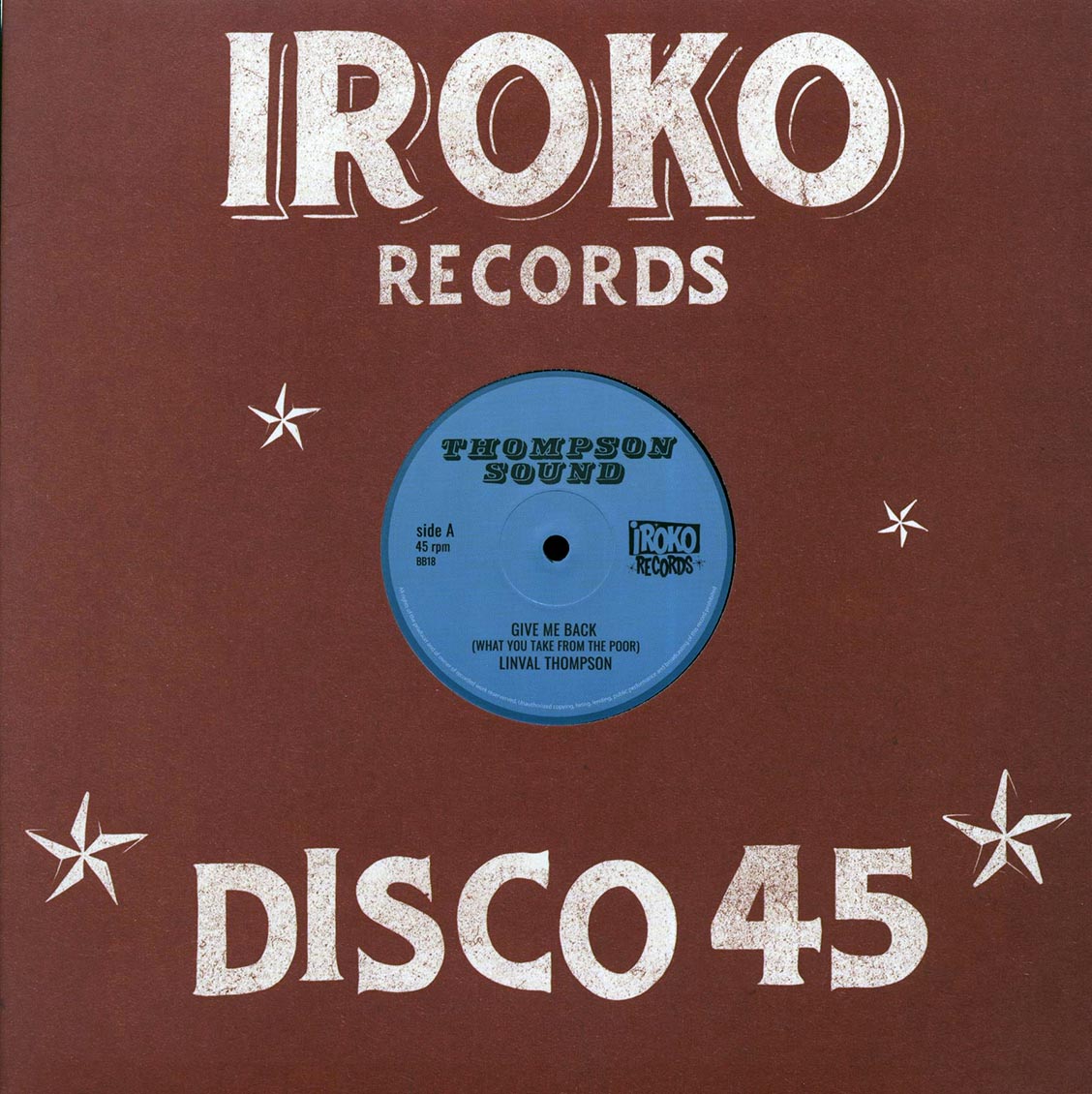Linval Thompson - Give Me Back; Roots Radics - Version / Linval Thompson - Lump Sun; Roots Radics - Version product cover
