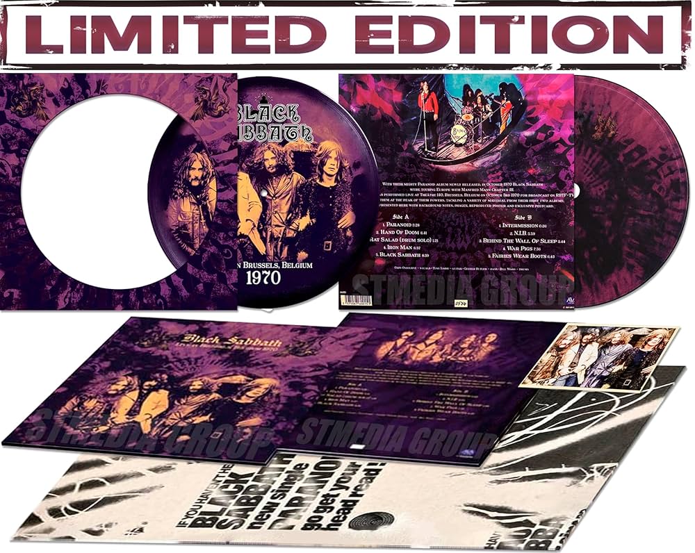 Live In Brussels, Belgium 1970 - Black Sabbath - Limited Picture Edition product cover