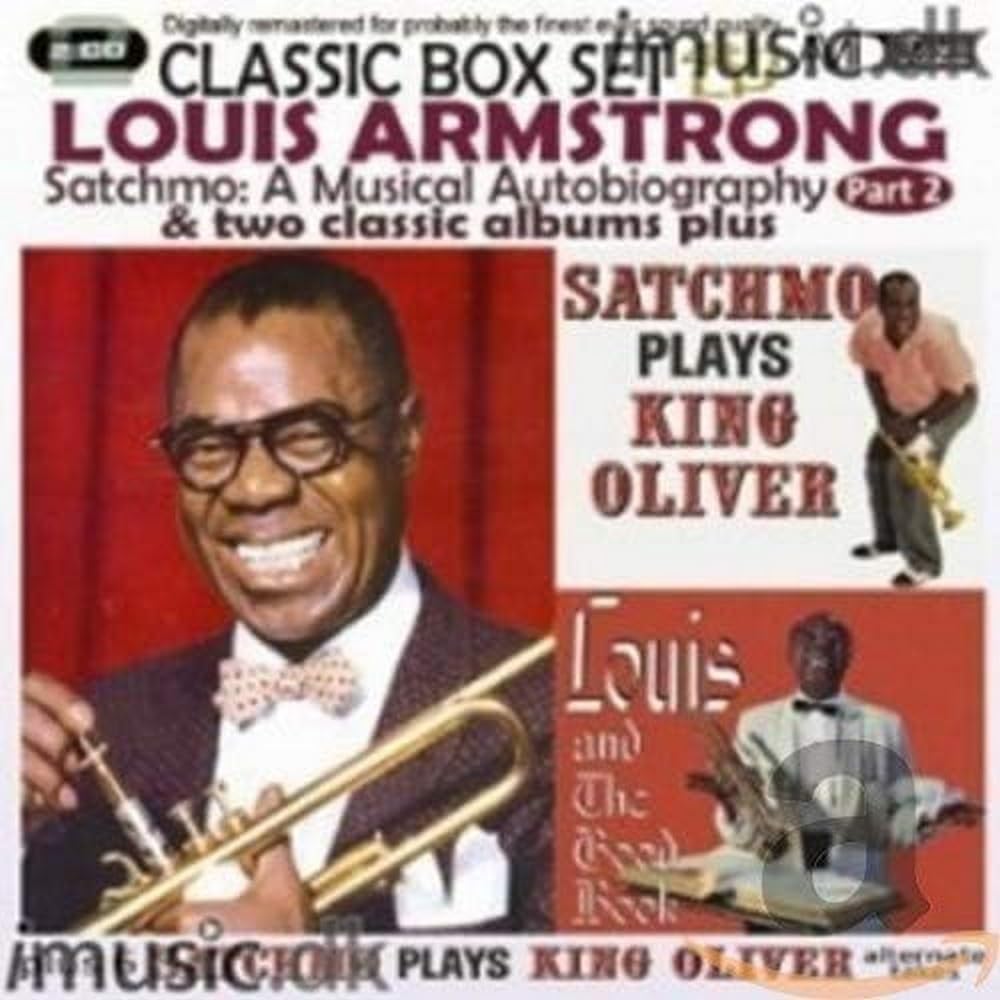 LOUIS ARMSTRONG - A Musical Autobiograph & two classic albums plus (CD) product cover