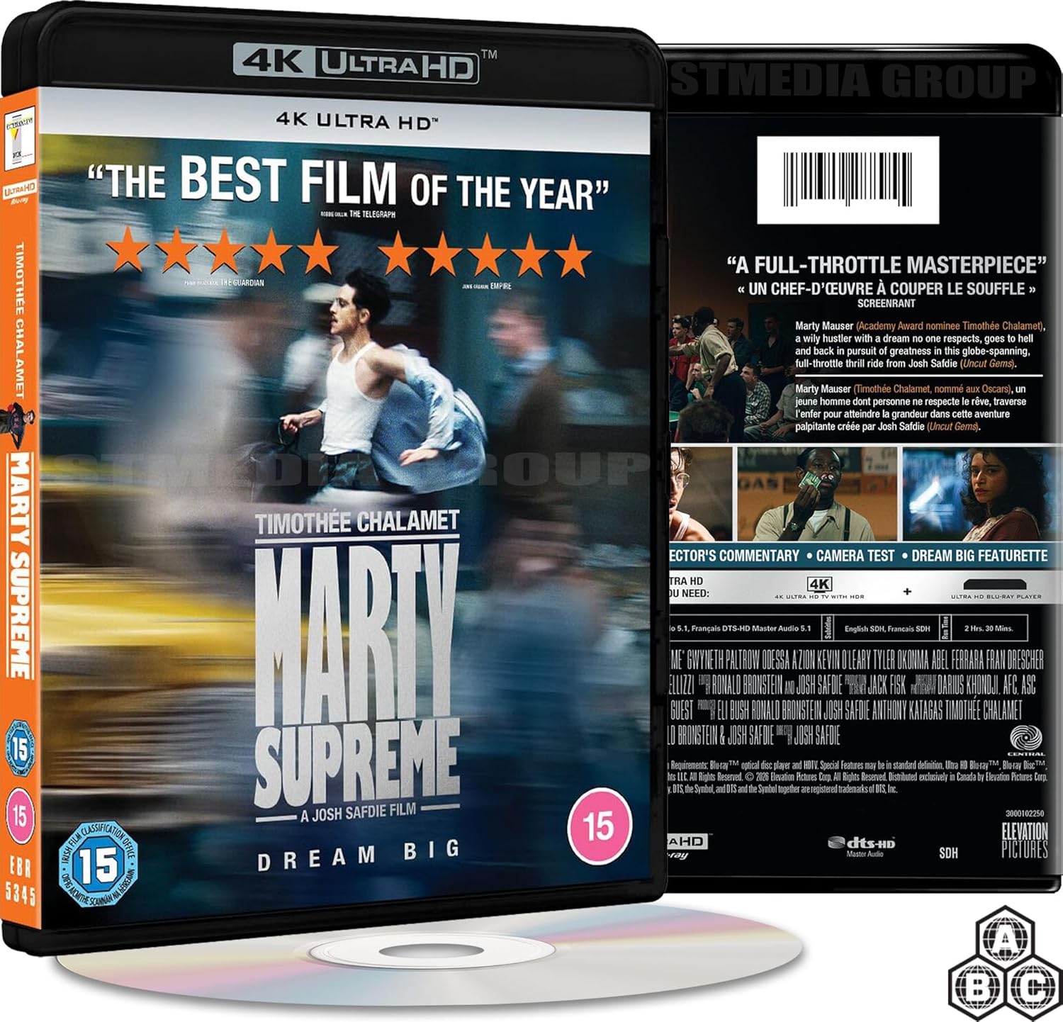 Marty Supreme (Bonus Features) [With - Timothee Chalamet] [4K Ultra HD] [Region Free] product cover