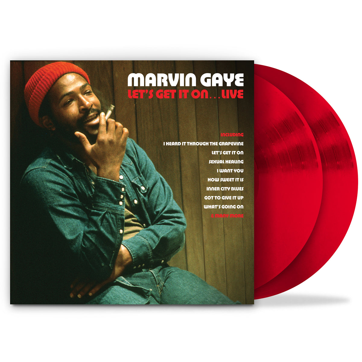 Marvin Gaye: Lets Get It On... Live (Red Vinyl) (Vinyl) NEW product cover