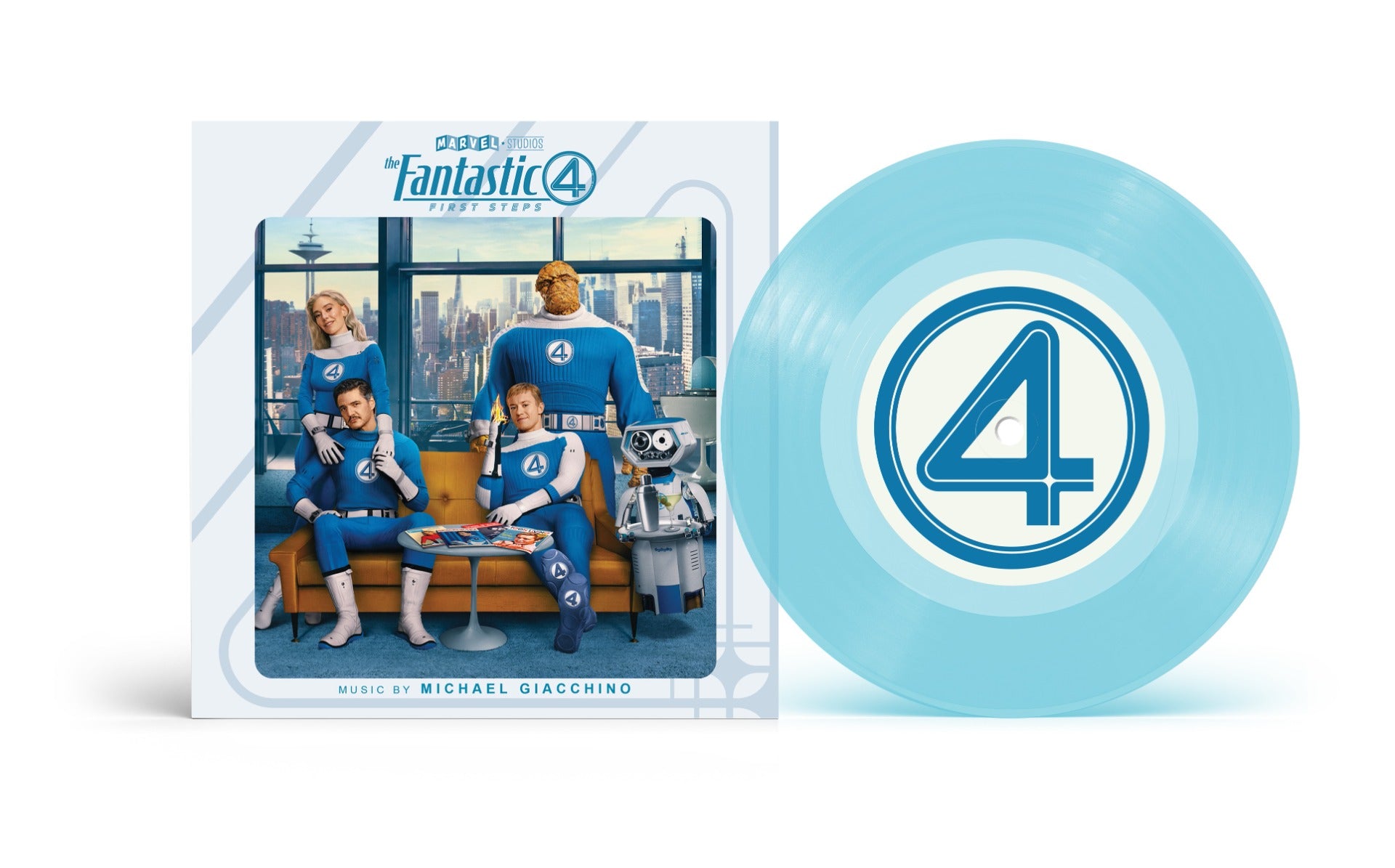 Michael Giacchino/Andrea Datzman The Fantastic Four: First Steps Main Theme / Let Us Be Devoured [Blue 7" Single]