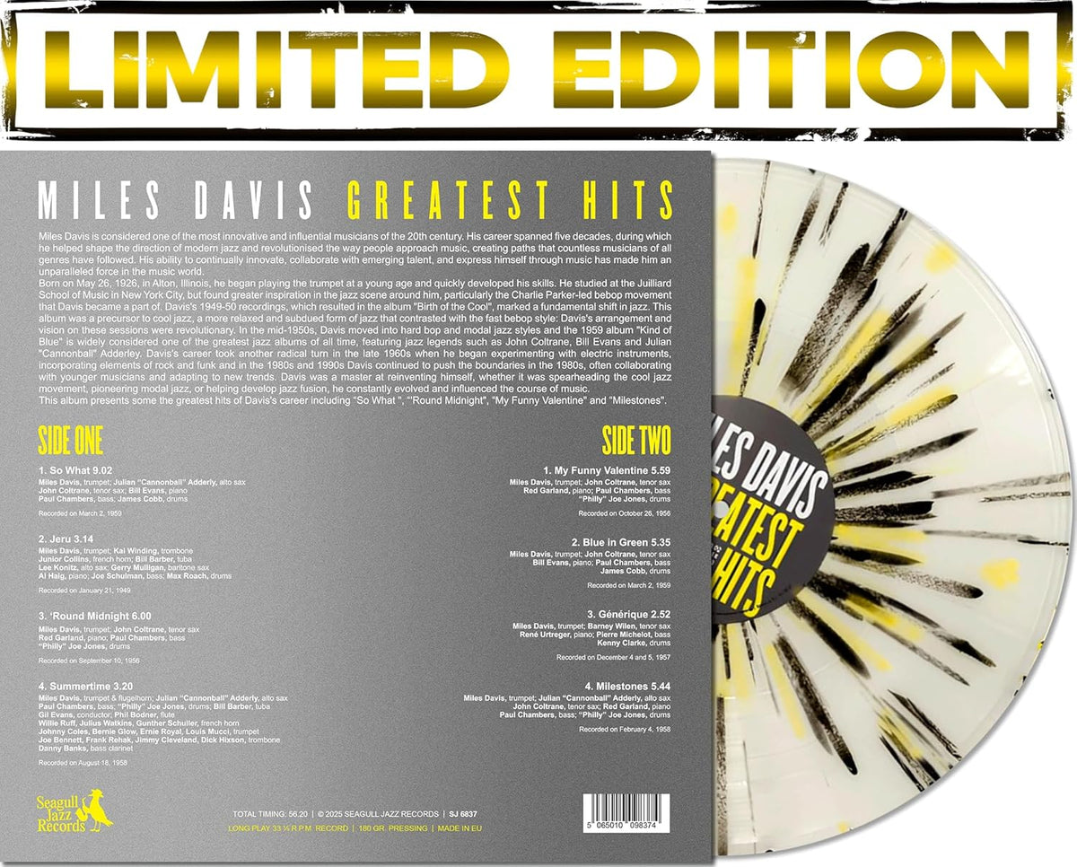 Miles Davis – Greatest Hits [Limited Edition Colored Splatter – White/Black/Yellow Vinyl][LP] product image 3