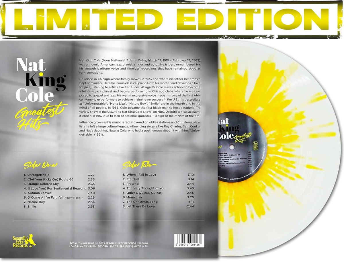 Nat King Cole Greatest Hits - Limited Color Edition - Yellow Splatter LР product image 2