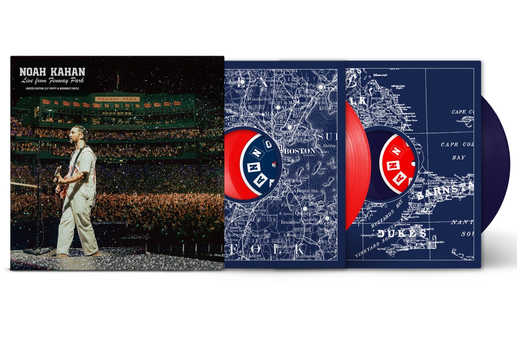 Noah Kahan Live From Fenway Park [Explicit Content] (Indie Exclusive, Limited Edition, Blue & Red Colored Vinyl) (2 Lp's)