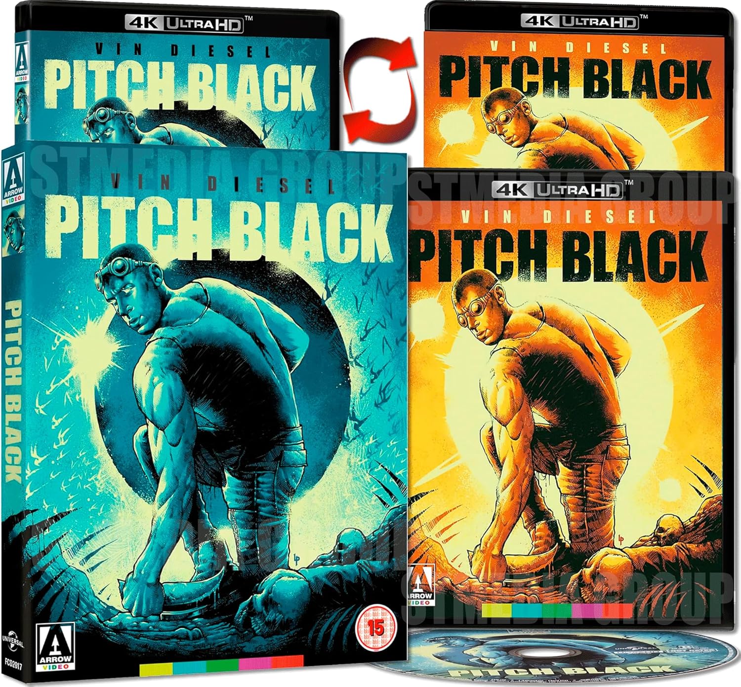 Pitch Black (Special Edition / Reversible cover / Chronicles of Riddick Universe with Vin Diesel) [4K Ultra HD] [Region…