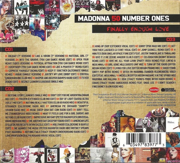 Madonna - Finally Enough Love: 50 Number Ones 3CD