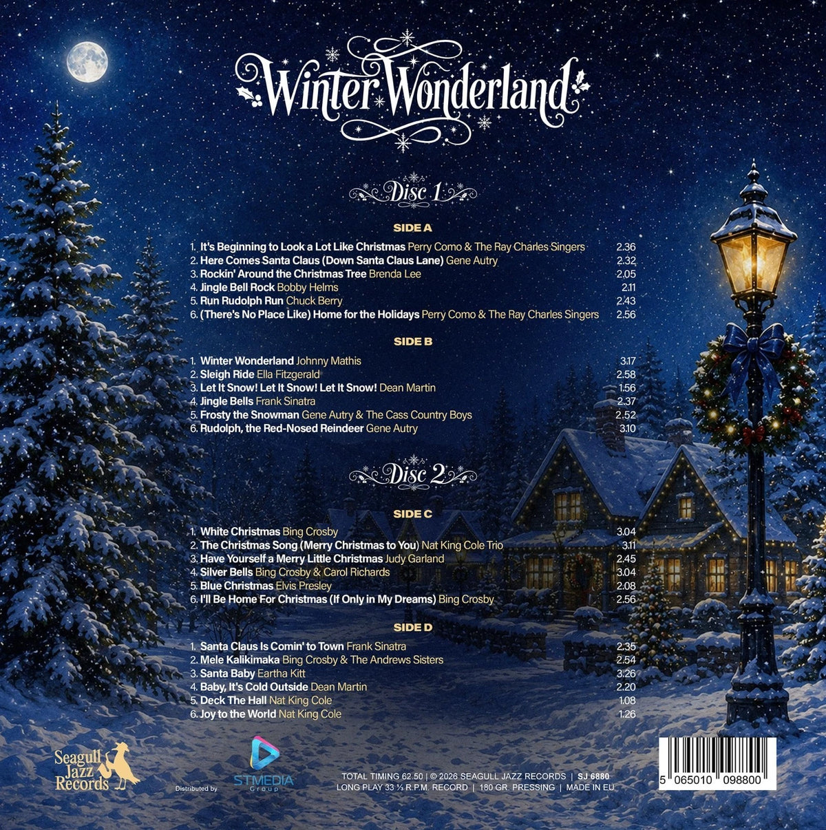 Various - Winter Wonderland - Greatest Christmas Hits 2LP Colored Red Blue Vinyl