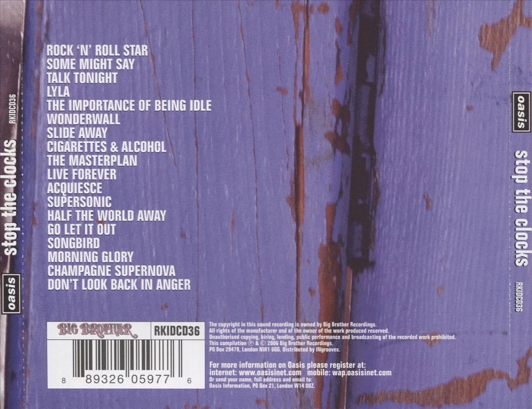 Oasis - Stop The Clocks 2CD