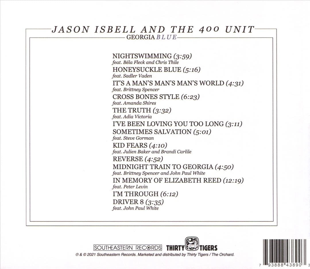 Jason Isbell & The 400 Units - Georgia Blue CD