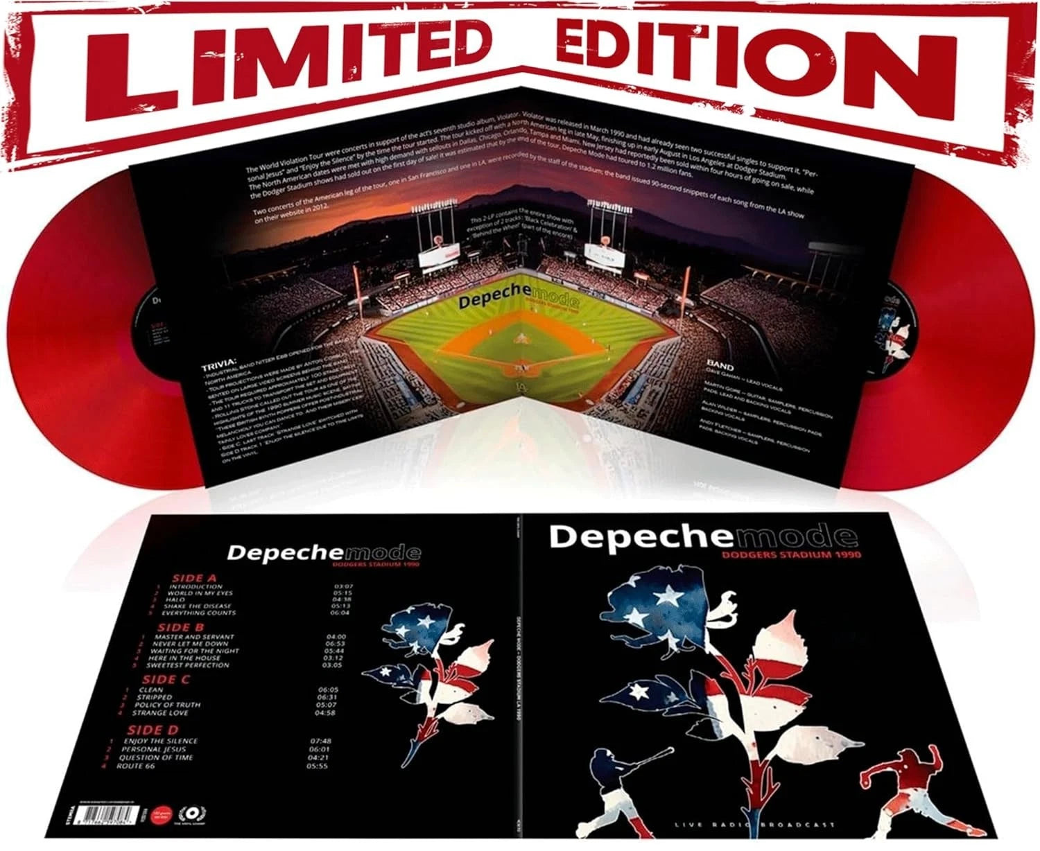Depeche Mode – Dodgers Stadium 1990 [Limited Color Edition] [Vinyl LP][LP]