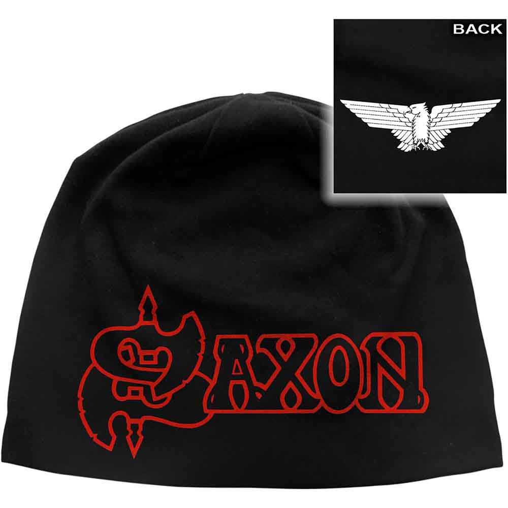 Saxon Logo & Eagle Black