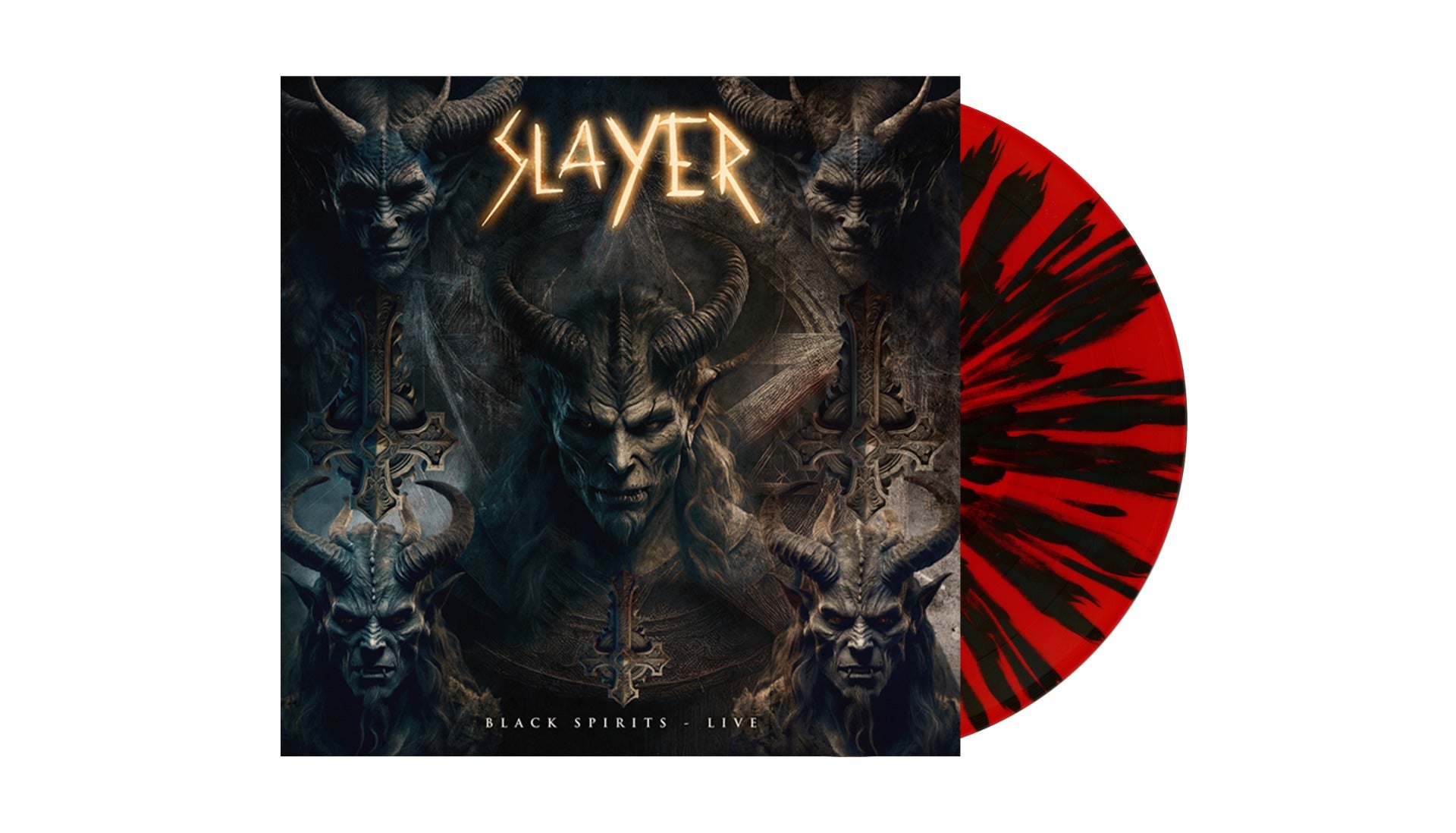 SLAYER Black Spirits - Live (Red W/ Black Splatter Vinyl)