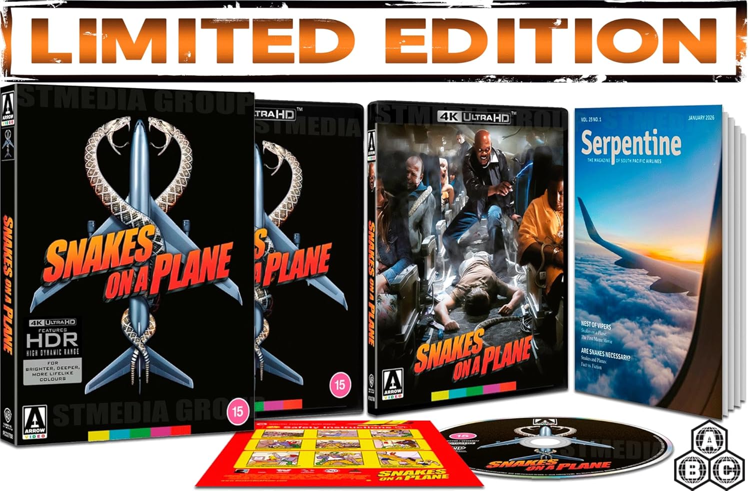 Snakes on a Plane (Limited Edition, Reversible cover) [4K Ultra HD] [Region Free] product cover